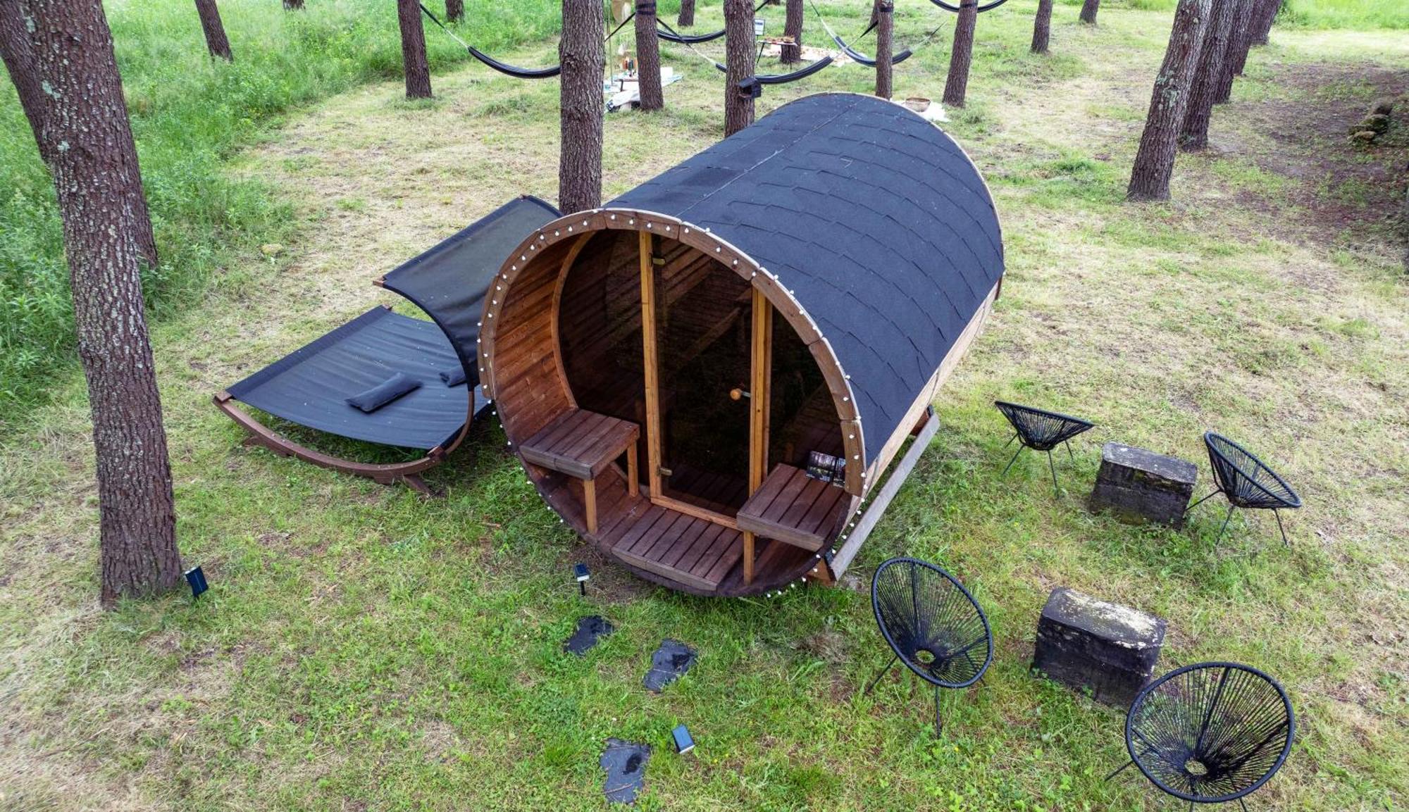 L Ost In Sensations -Hebergements Insolites Et Suites De Luxe Spa Sauna Piscine Foret Marcenais Exterior foto