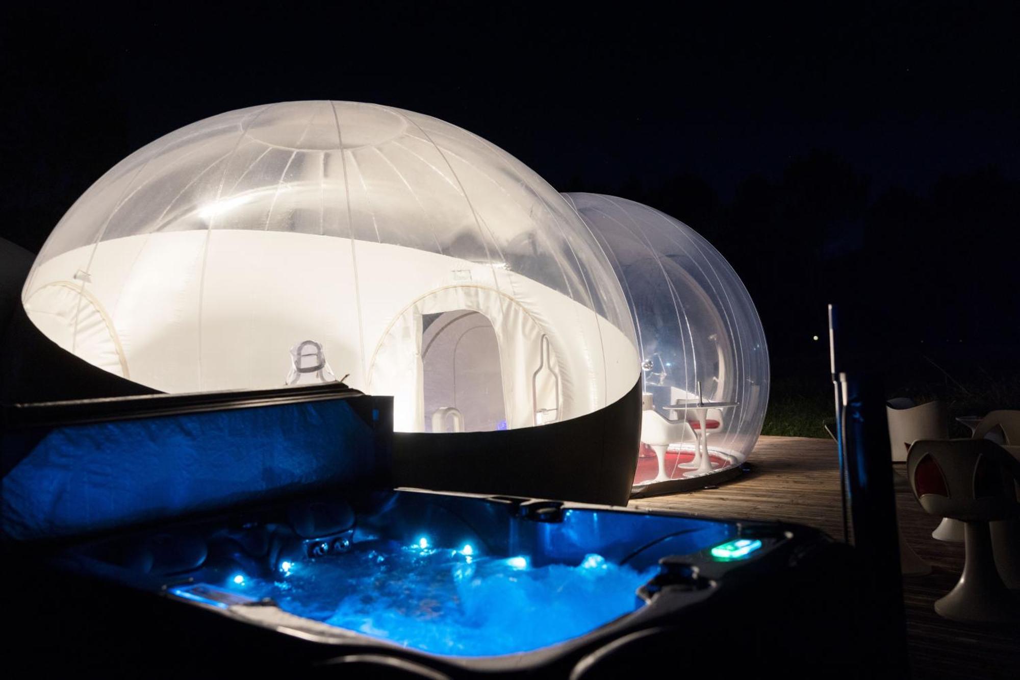 L Ost In Sensations -Hebergements Insolites Et Suites De Luxe Spa Sauna Piscine Foret Marcenais Exterior foto